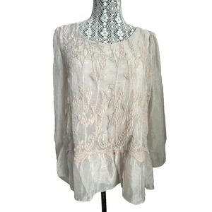 Elena Baldi Shirt Size S Made In Italy Silk Cottagecore Fairy pink BOHO